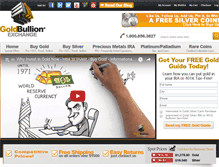 Tablet Screenshot of goldbullionexchange.com